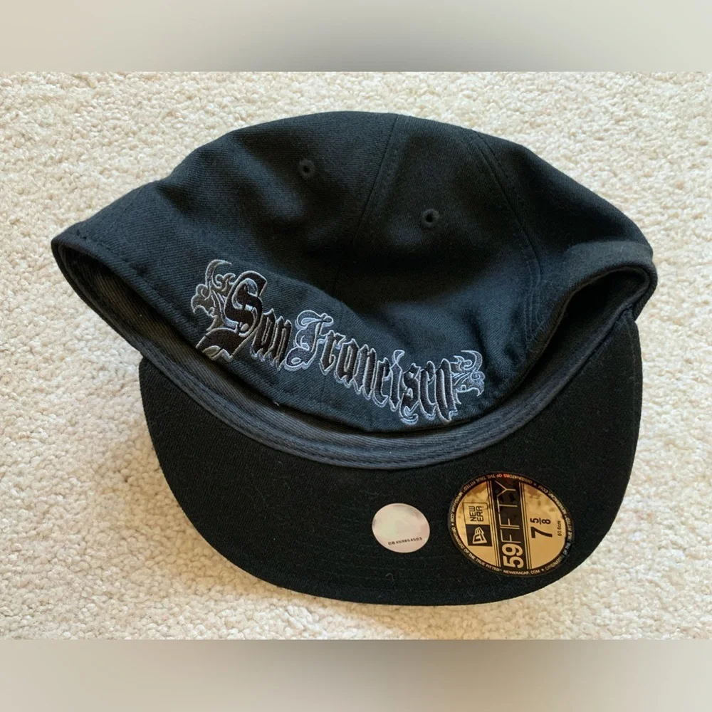 Rare San Francisco Giants Old English fitted hat in a size 7 5/8 - Picture 2 of 3